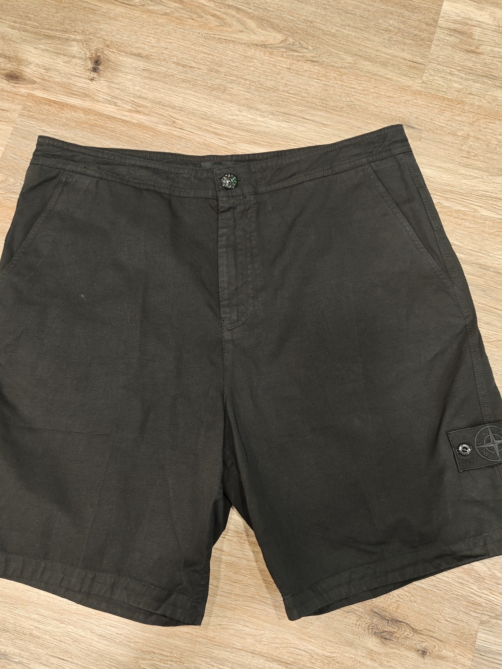 Stone Island Black Cargo Shorts